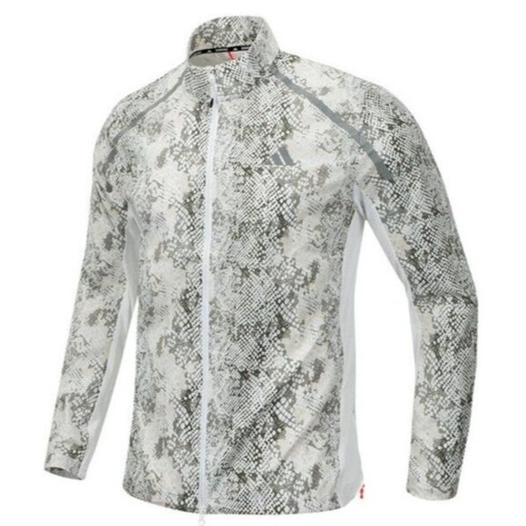 Adidas IC7597 Marathon Run Track Jacket Silver ( S ) - Picture 1 of 6